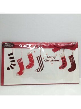 Papyrus Merry Christmas Money Holder Cards Stocking Stuffer Holiday Gift Present